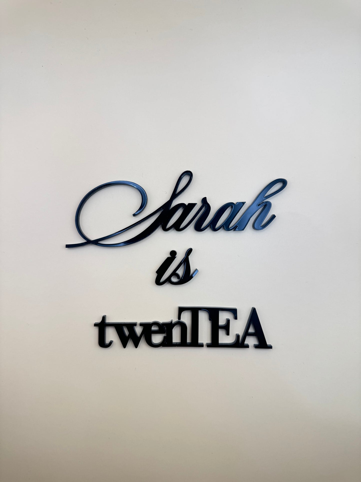 Personalised Name twenTEA Cake Charm