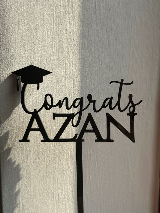 Personalised Graduation Cake Topper