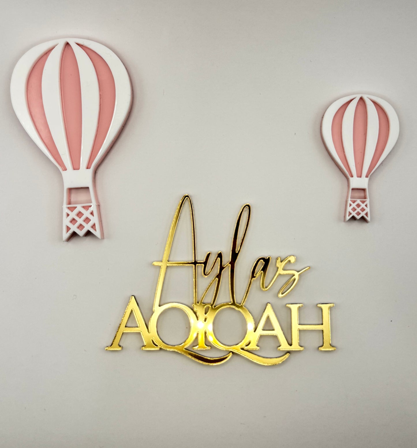 Hot Air Balloon Aqiqah Charm set