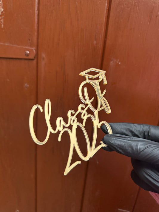 Class Of Year Graduation Cap Charm