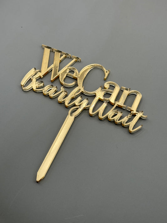 We Can Bearly Wait Cake Topper