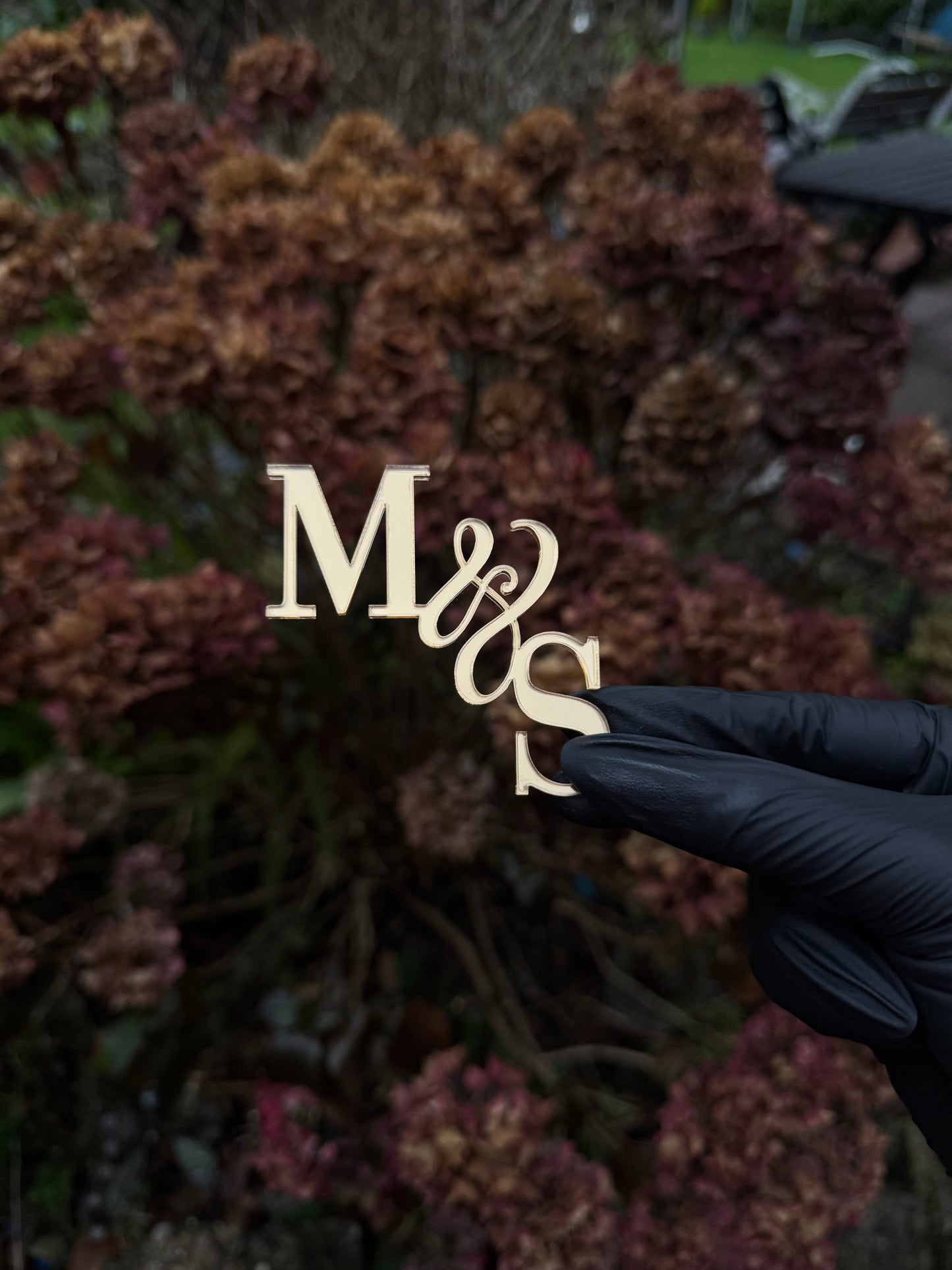 Double Wedding Initial Charm