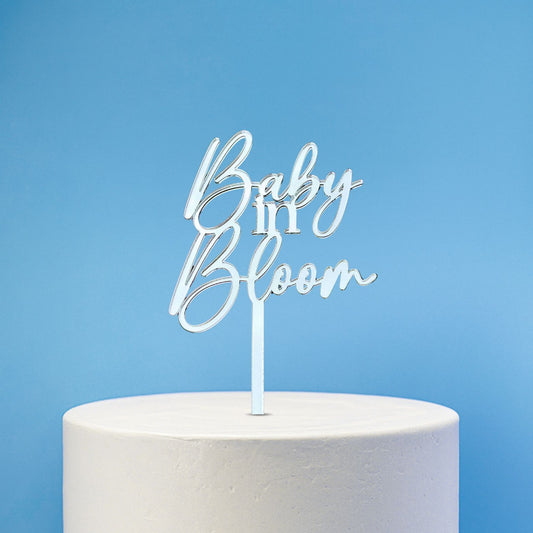 Baby in Bloom Baby Shower Cake Topper