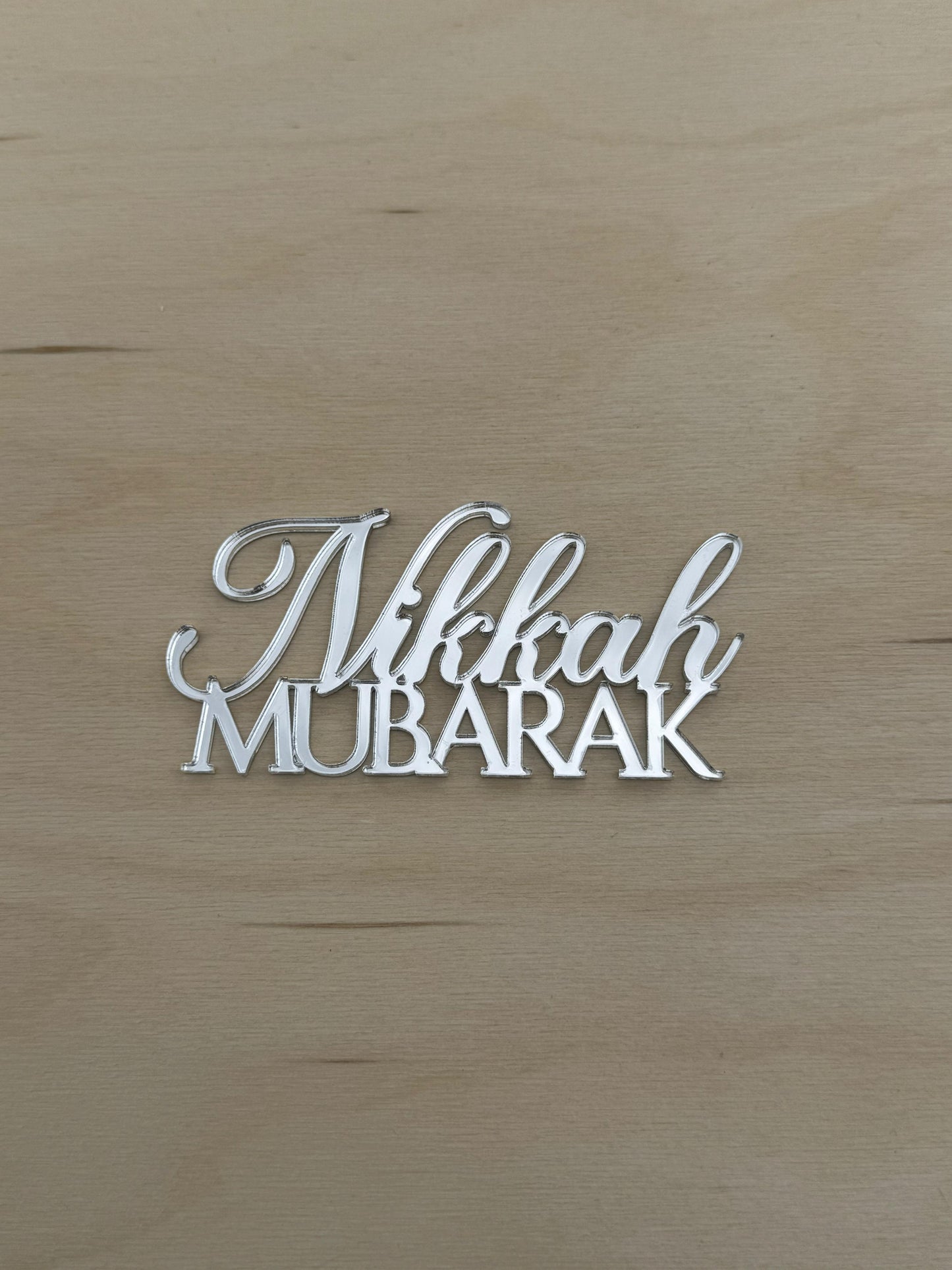 Nikkah Mubarak Cake Charm